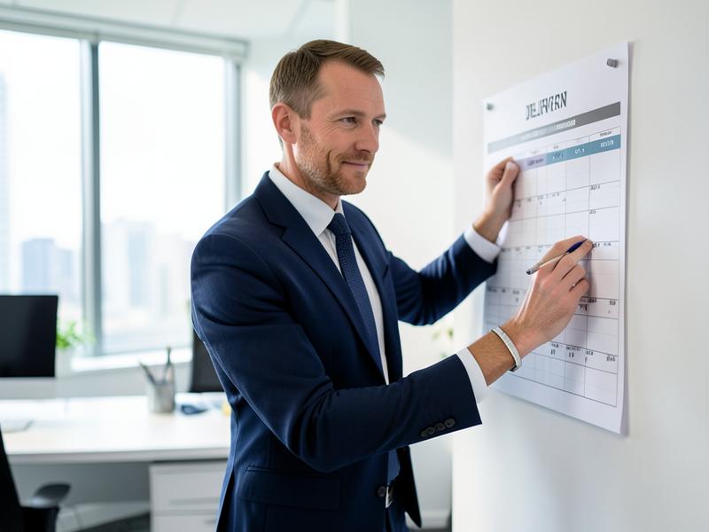 Celsius Software consultant confirming a realistic delivery date on a project planner